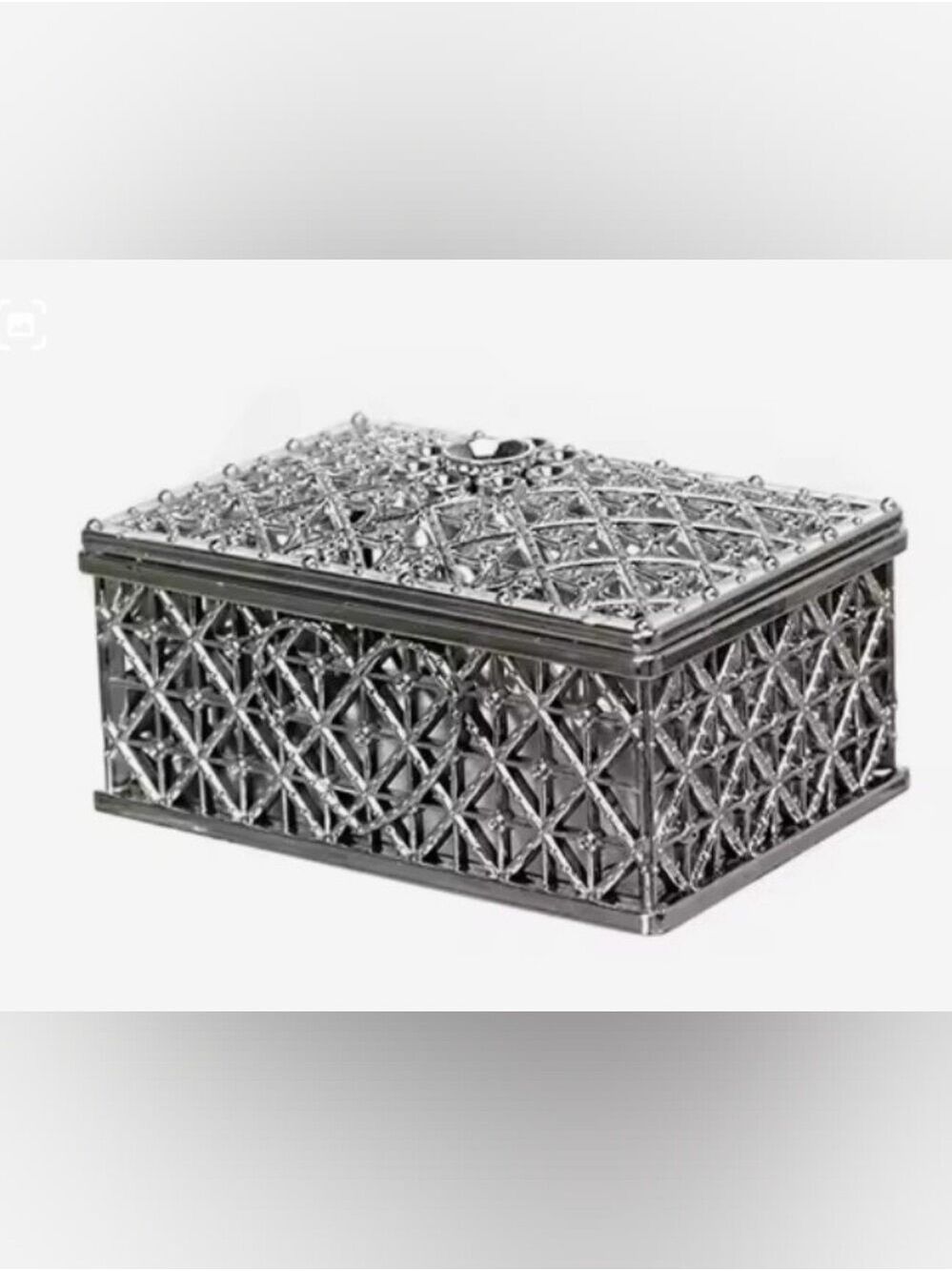 Silver Filigree Trinket Box